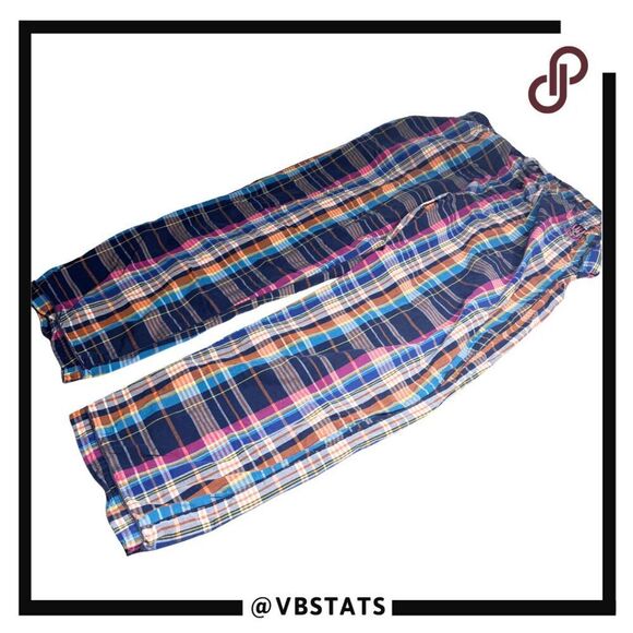 Psycho Bunny Men's Plaid Relaxed Fit Skull Logo Pajama Pants Multicolor Size XL - Picture 1 of 8
